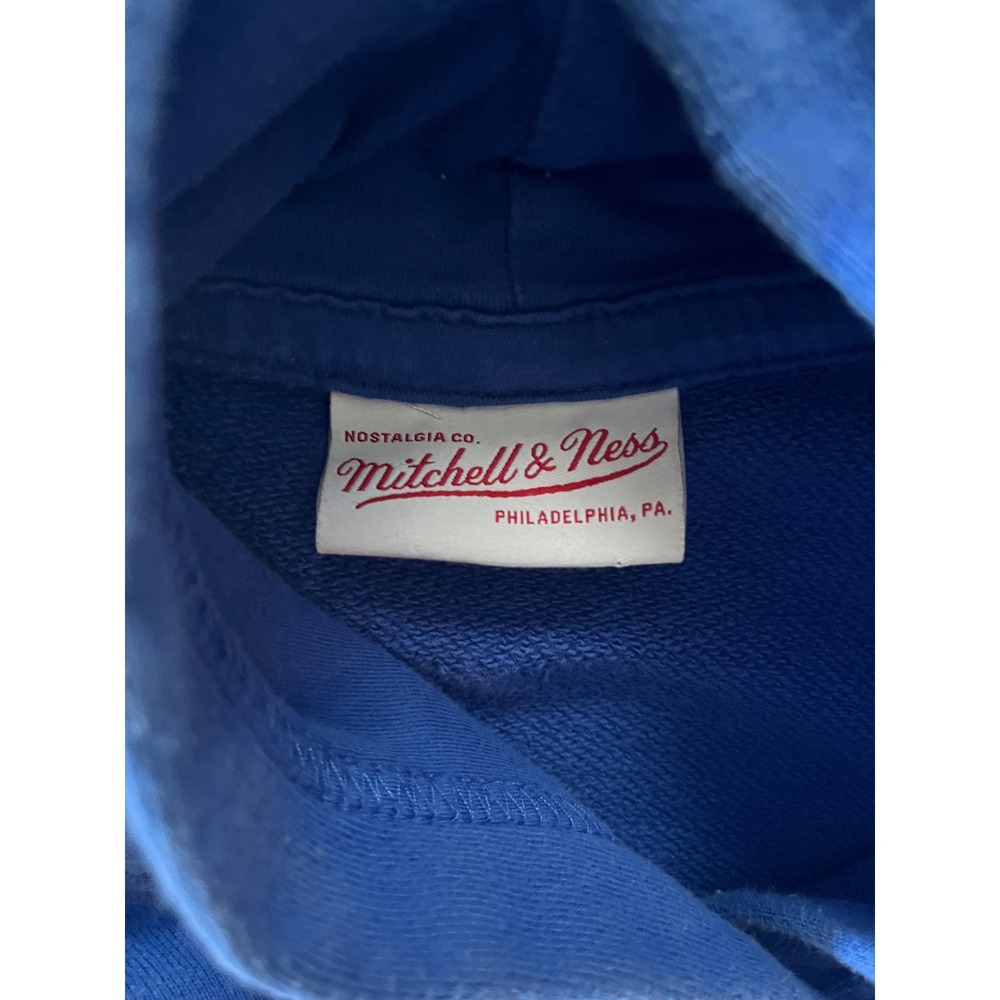 Mitchell & Ness Kids Golden State Warriors Short Sleeve Hoodie Blue Size S 8‎ - Picture 4 of 9